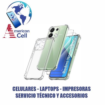CARCASA - TRANSPARENTE - REDMI NOTE 13 4G - 3 EN 1