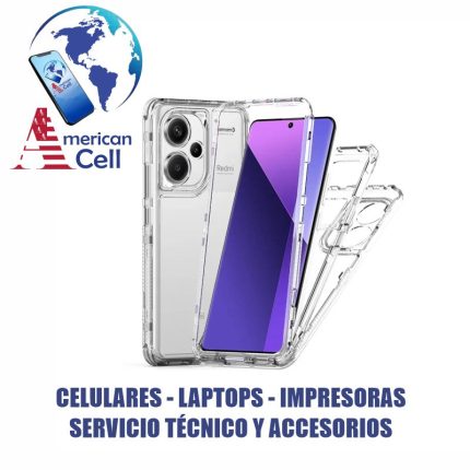 CARCASA - TRANSPARENTE - REDMI NOTE 13 PRO PLUS - 3 EN 1