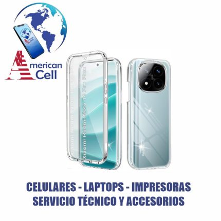 CARCASA - TRANSPARENTE - REDMI NOTE 14 PRO PLUS - 3 EN 1