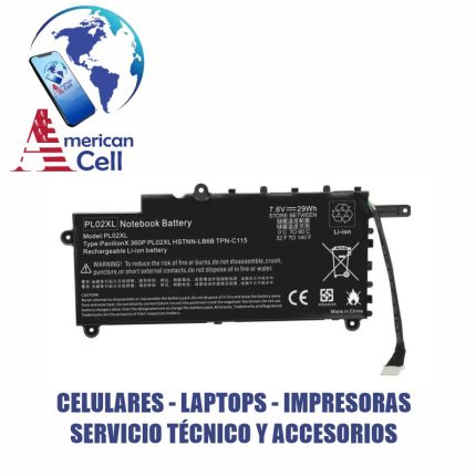 BATERIA COMPATIBLE - HP PL02XL