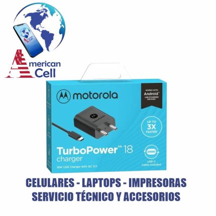 CARGADOR MOTOROLA - TIPO C 18W