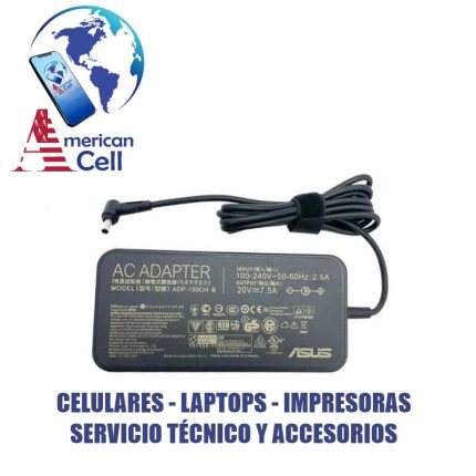 CARGADOR COMPATIBLE - ASUS 20V 7.5A 150W 4.5X3.0 PUNTA DELGADA