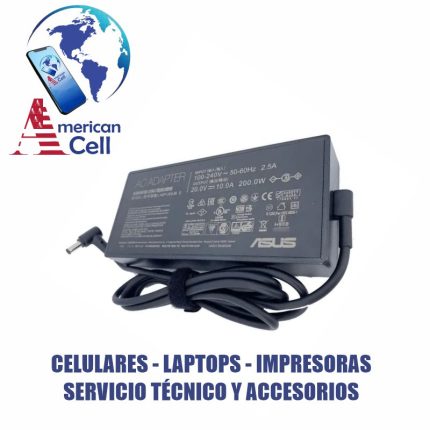CARGADOR COMPATIBLE - ASUS 20V 10.0 200W 6.0X3.7 P.AGUJA- PEQ