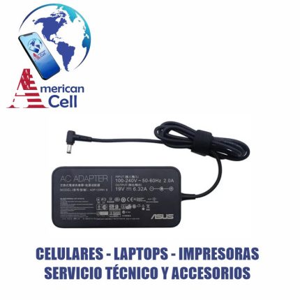 CARGADOR COMPATIBLE - ASUS 19V 6.32A 120W 6.0X3.7 PUNTA AGUJA - PEQ