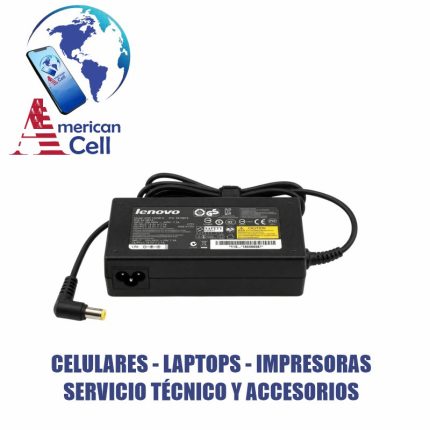 CARGADOR COMPATIBLE - LENOVO 19.5V 7.7 P.AMARILLA