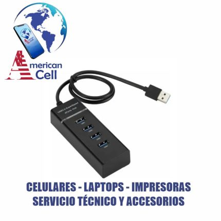 HUB - ADAPTADOR DE RED TIPO CA INTERNET USB 4 IN1