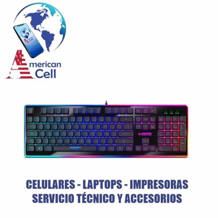 TECLADO - DE - PC - MICRONICS RGB FISHER MODEL: MIC K801R