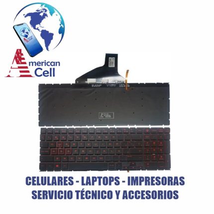 TECLADO - LAPTOP - HP - 15-DH 15-DC ESP C-I E-R C-N INT ROJO RGB