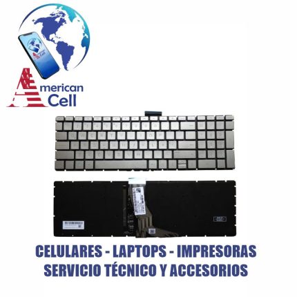 TECLADO - LAPTOP - HP - 15-W 15-U PLOMO